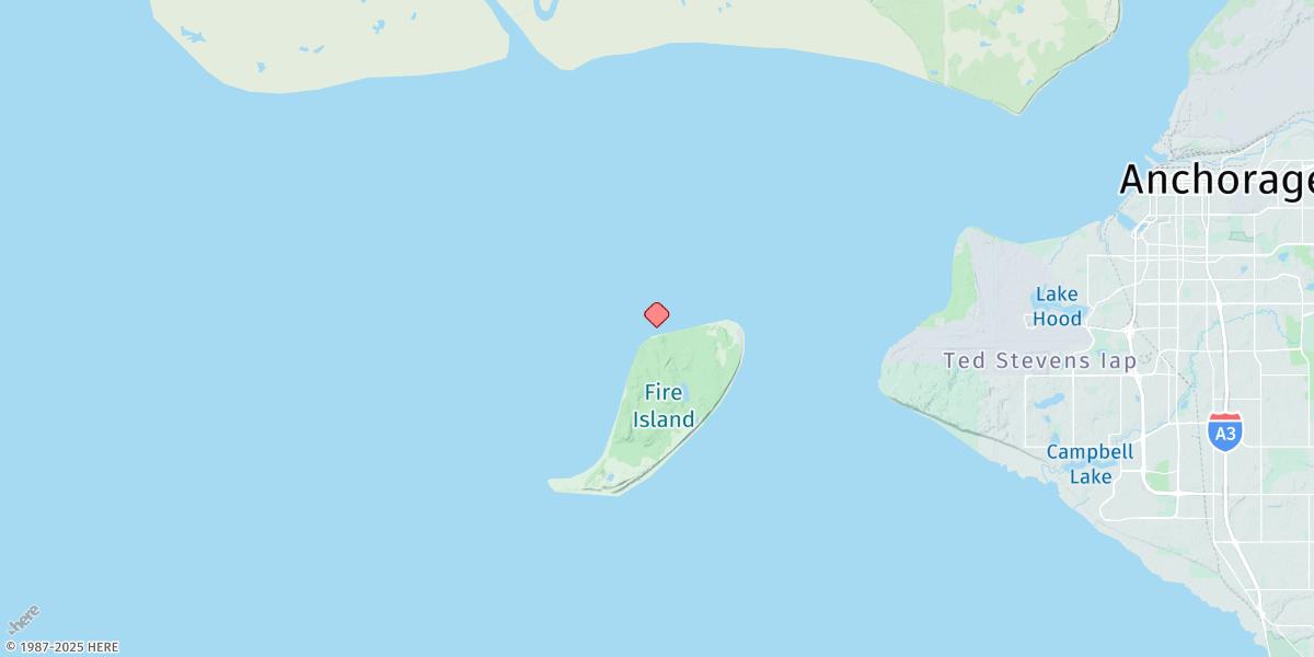 Map of Fire Island