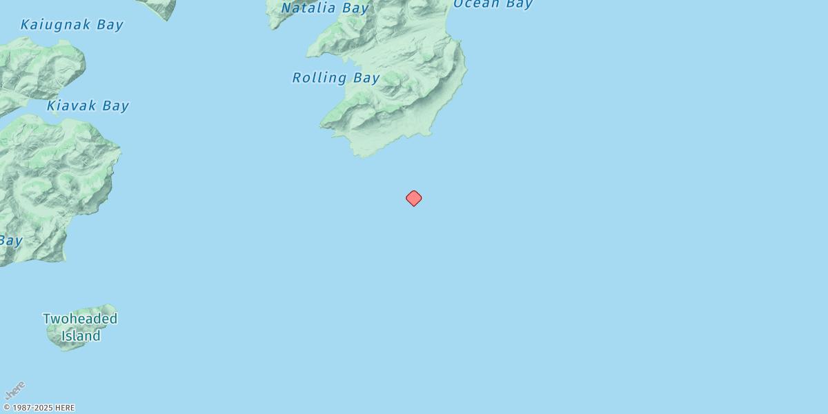 Map of Sitkalidak Island Gps Tide Buoy