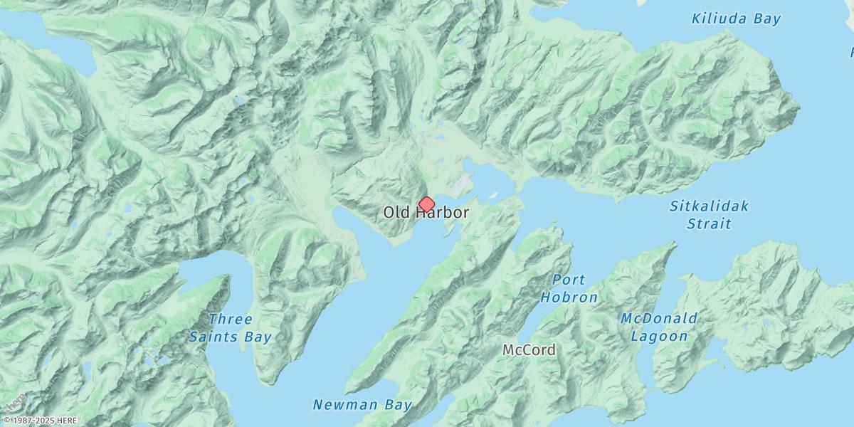 Map of Old Harbor