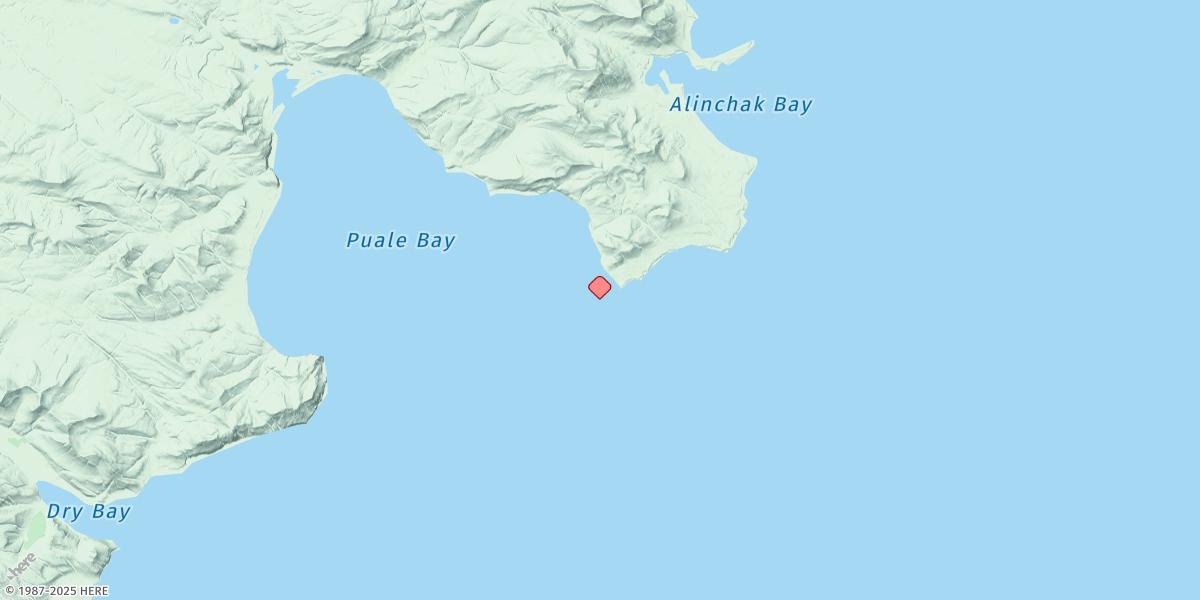 Map of Puale Bay