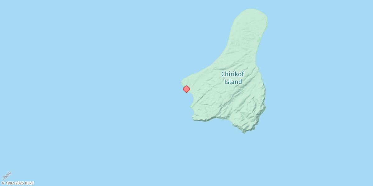 Map of Chirikof Island