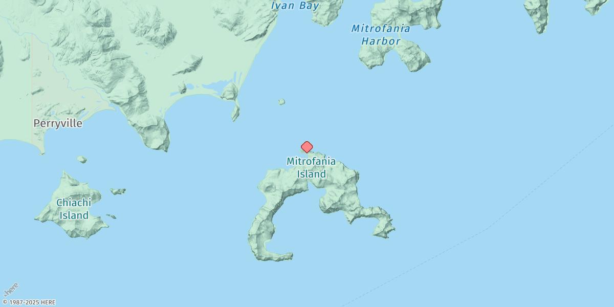 Map of Mitrofania Island