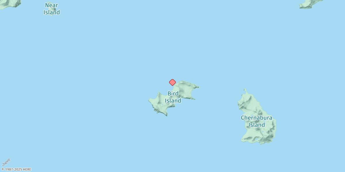 Map of Bird Island