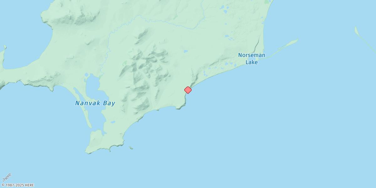 Map of Pyrite Point, Bristol Bay
