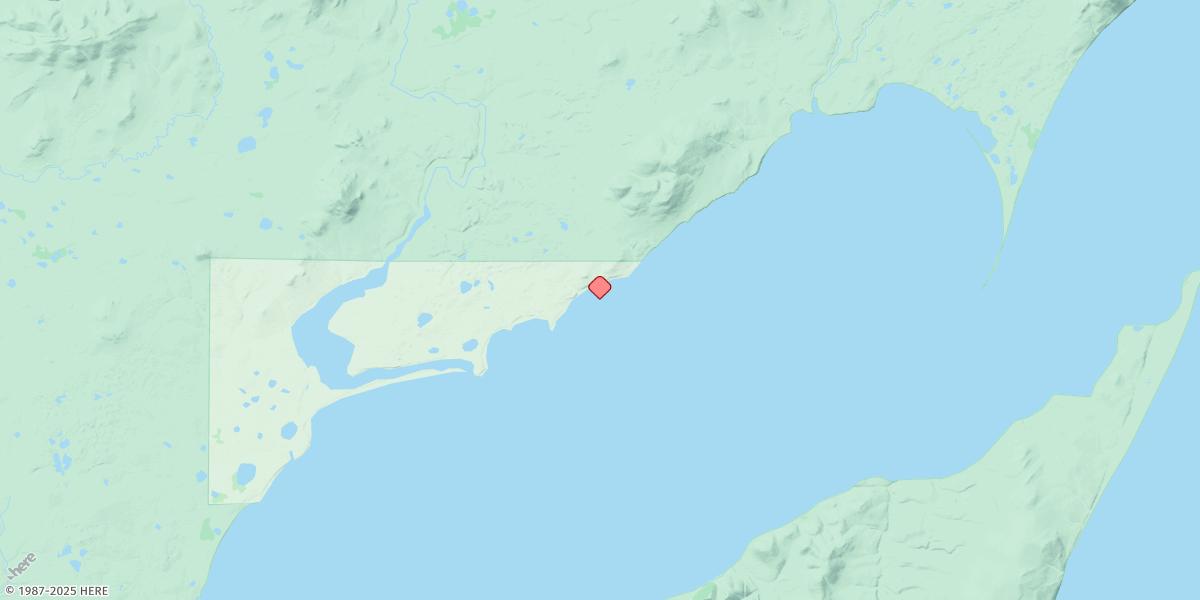 Map of Estus Point, Hagemeister Strait