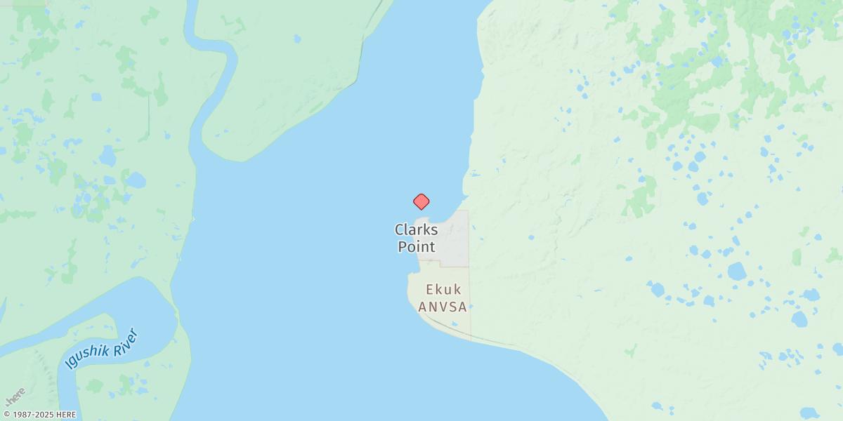 Map of Nushagak Bay (Clarks Point)