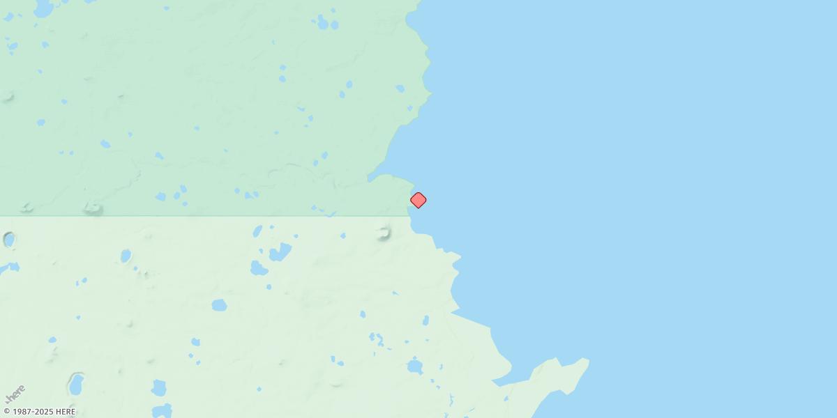 Map of Eastern Nunivak Island