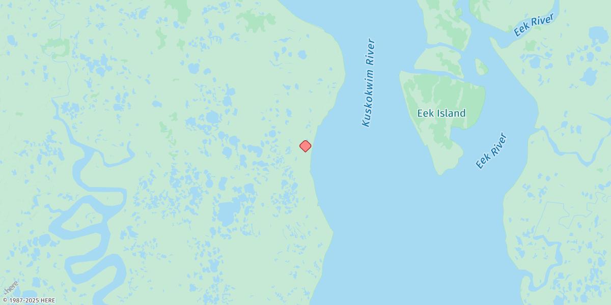 Map of Popokamute (Kokokamute), Kuskokwim River
