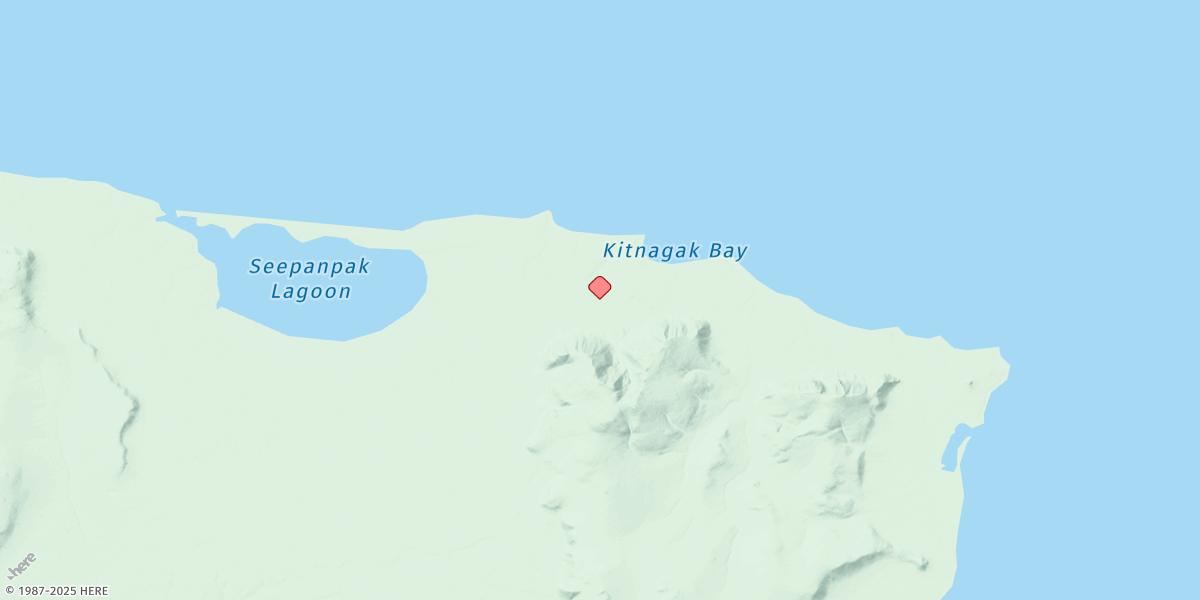 Map of Northeast Cape