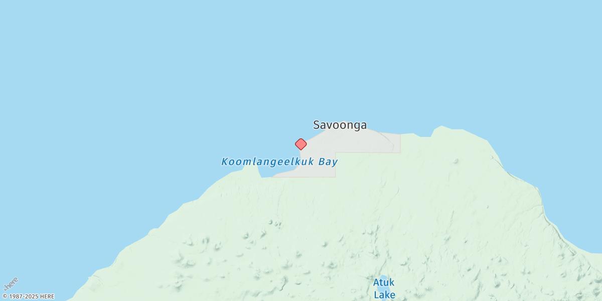 Map of Savoonga