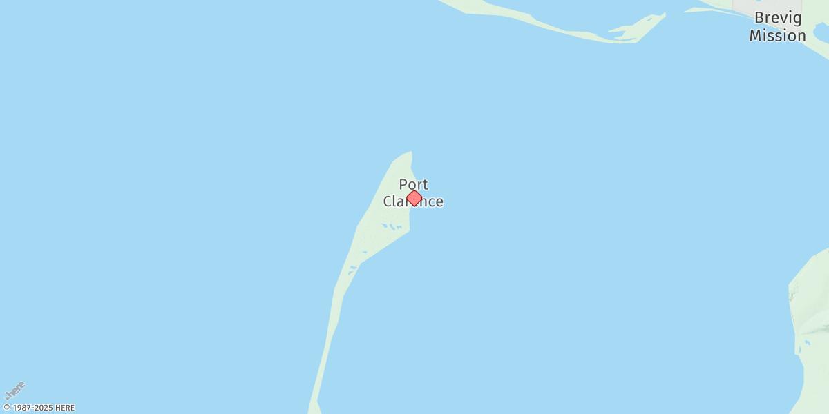 Map of Point Spencer, Port Clarence