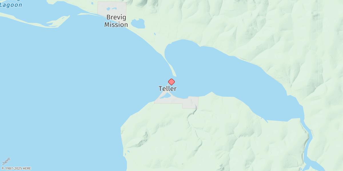 Map of Teller, Port Clarance