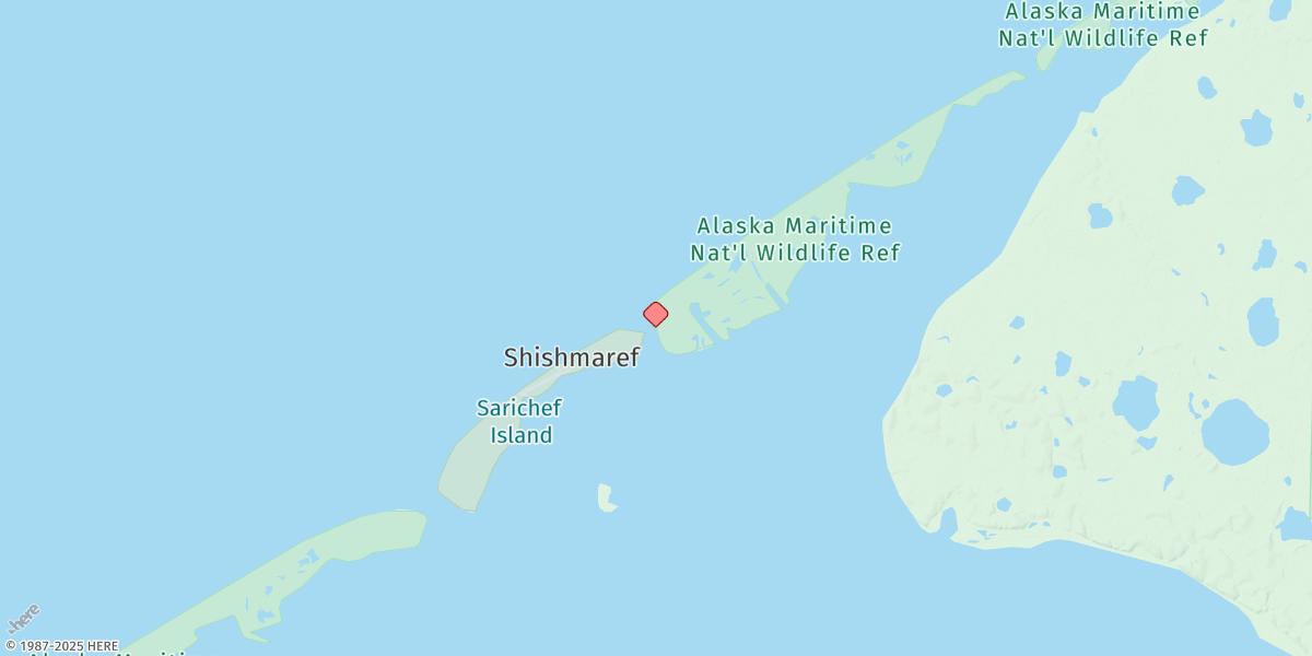 Map of Shishmaref Inlet