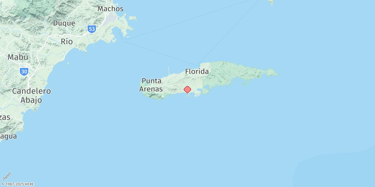 Map of Esperanza, Vieques Island