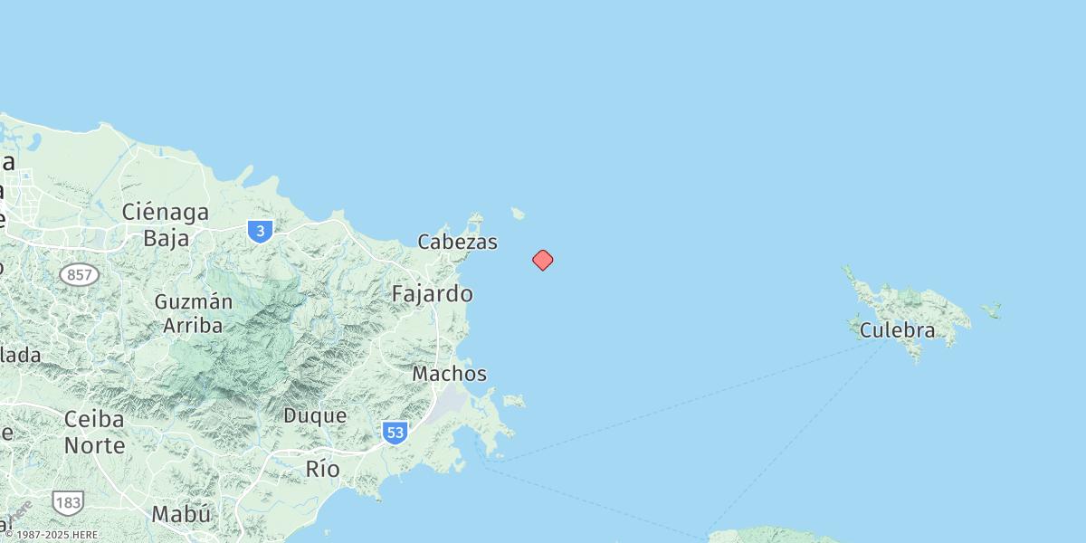Map of Isla Palominos