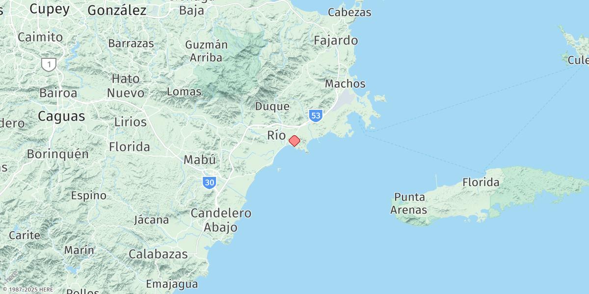 Map of Naguabo