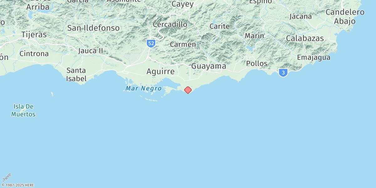 Map of Las Mareas