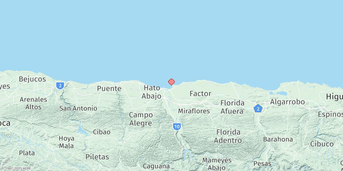 Map of Arecibo