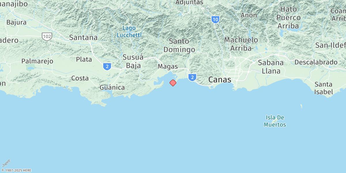 Map of Penuelas (Punta Guayanilla)