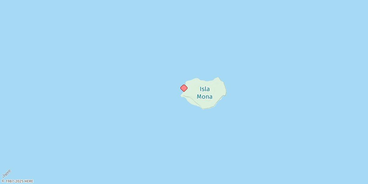 Map of Mona Island