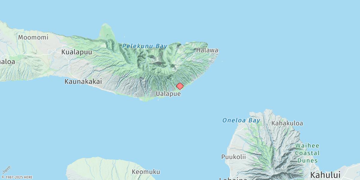 Map of Pukoo Harbor