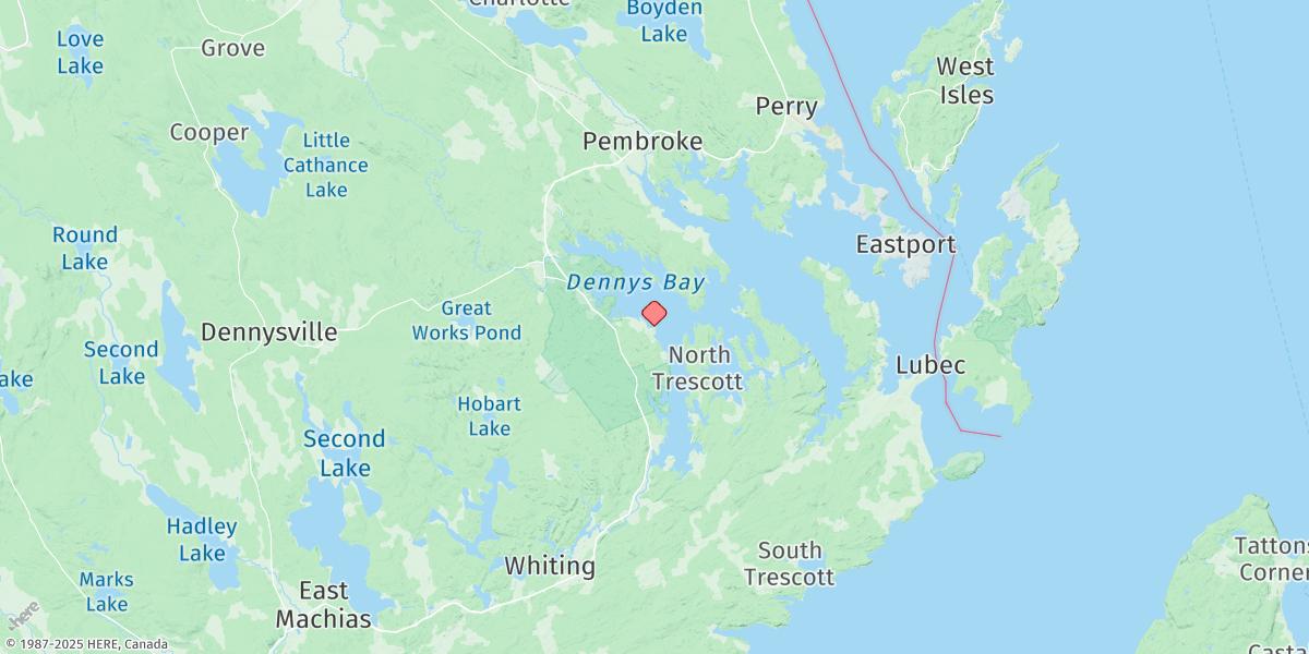 Map of Birch Islands
