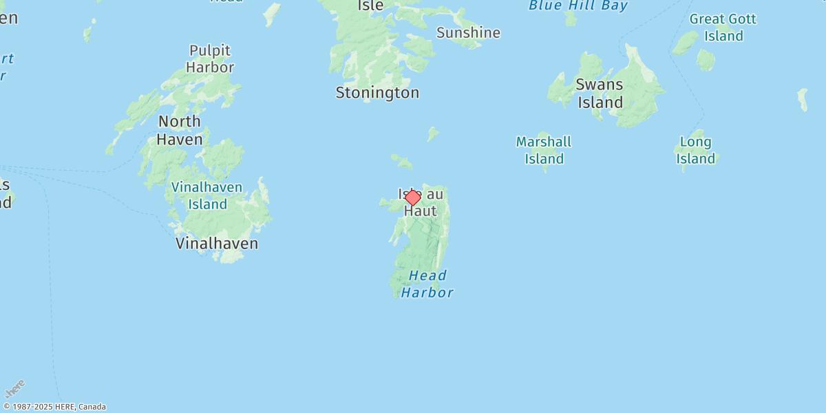 Map of Isle Au Haut