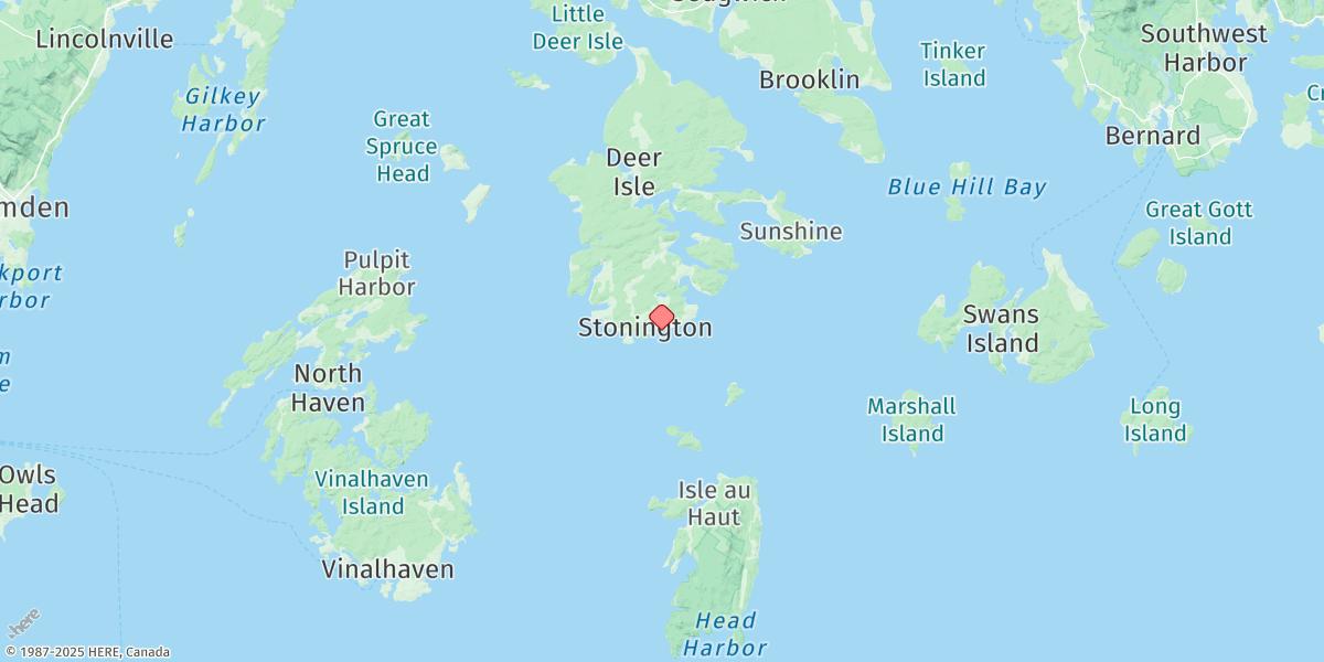 Map of Stonington, Deer Isle