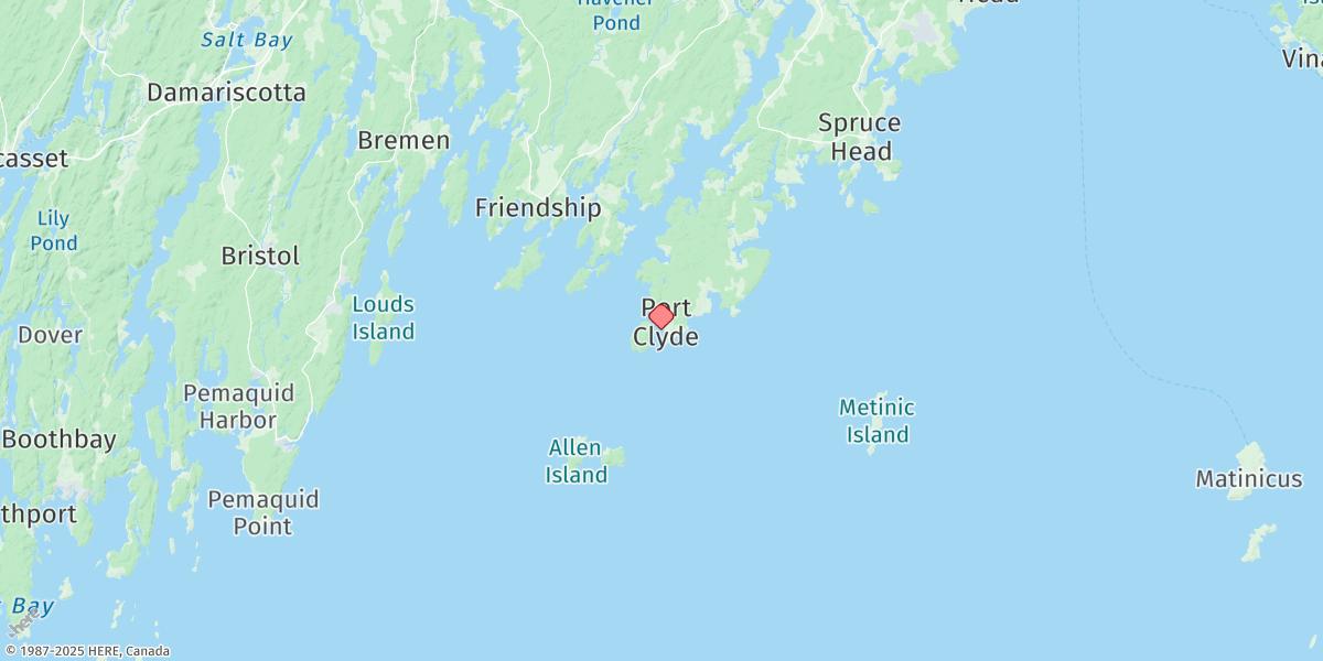 Map of Port Clyde