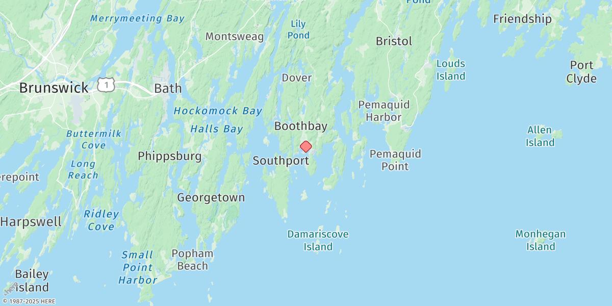 Map of Boothbay Harbor