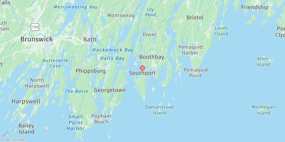 Map of Southport, Townsend Gut