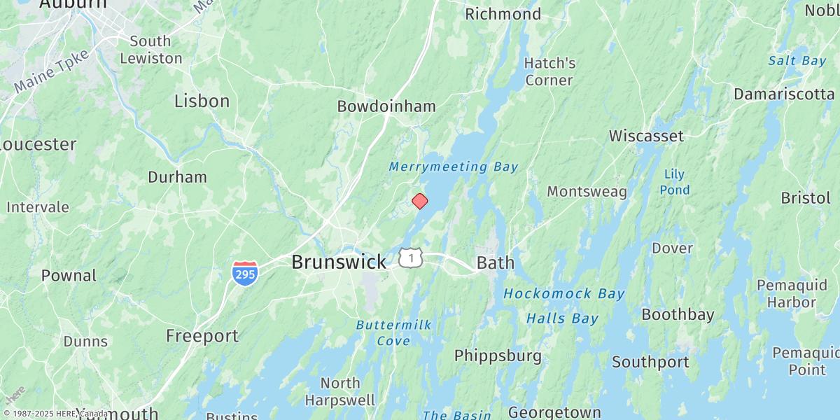 Map of Androscoggin River Entrance