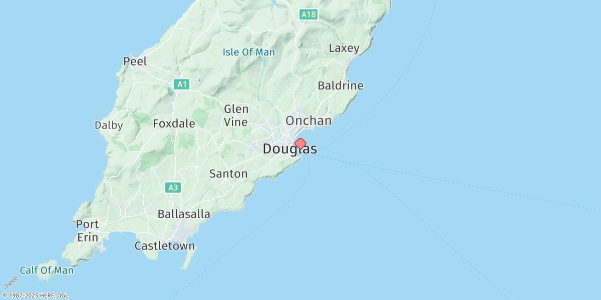 Map of Douglas