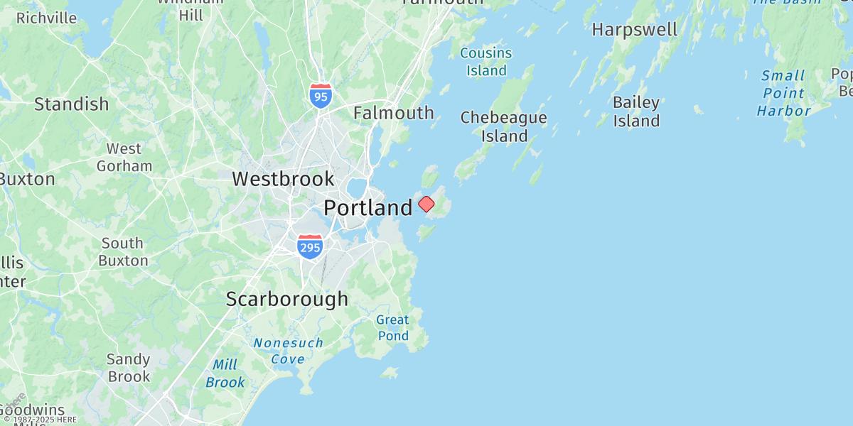 Map of Peak Island
