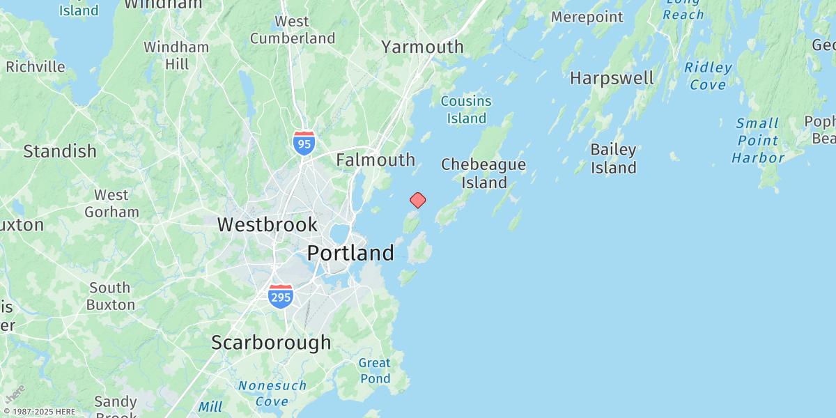 Map of Cow Island