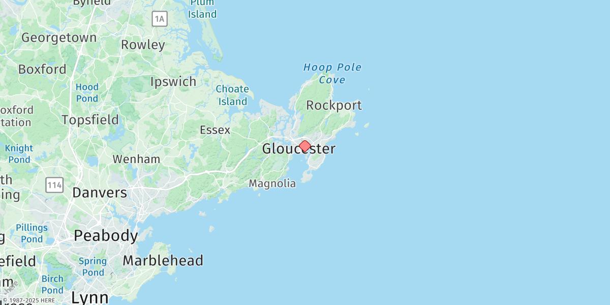 Map of Gloucester Harbor