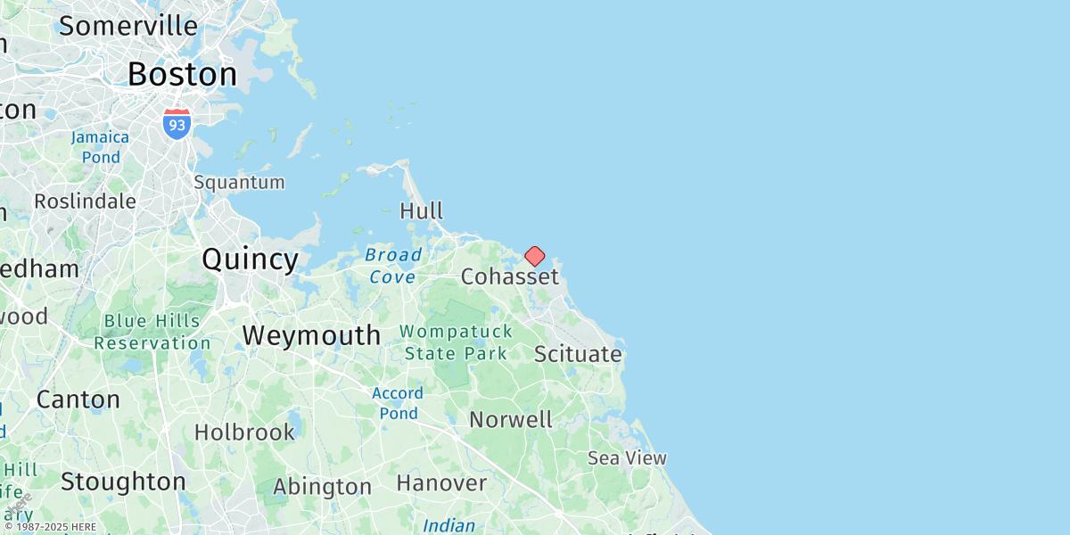 Map of Cohasset Harbor (White Head)