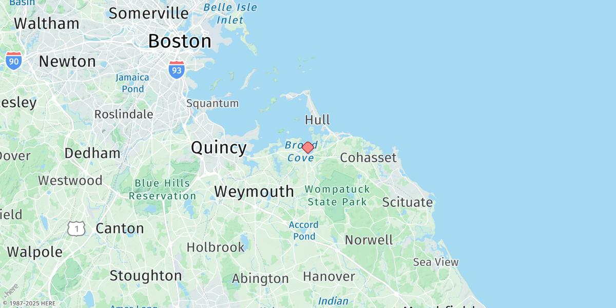 Map of Hingham