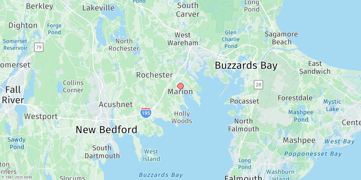 Map of Marion, Sippican Harbor