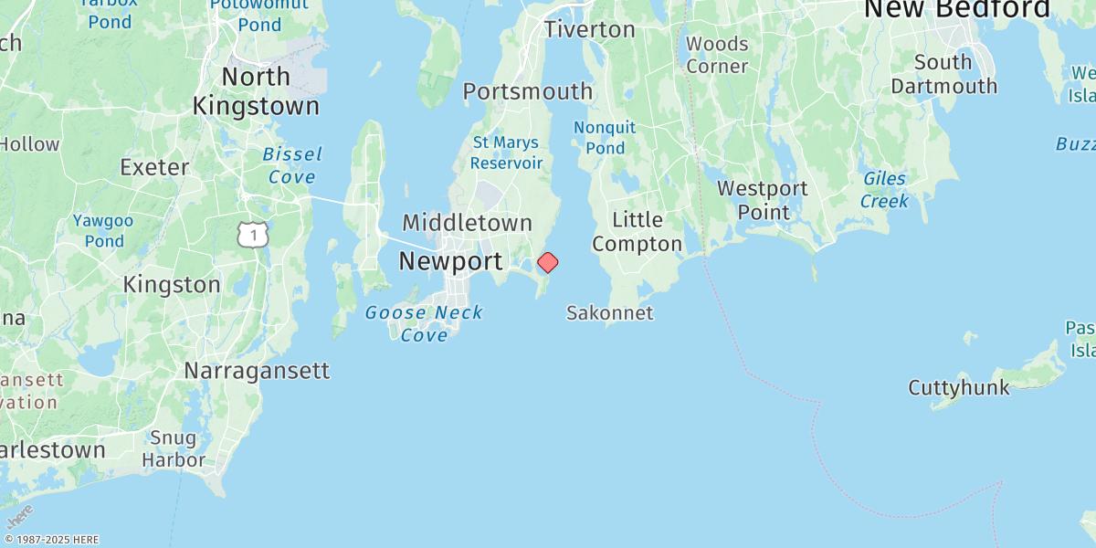 Map of Sachuest, Flint Point