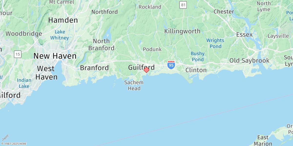 Map of Guilford Harbor