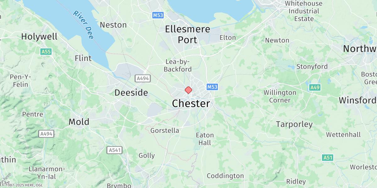 Map of Chester