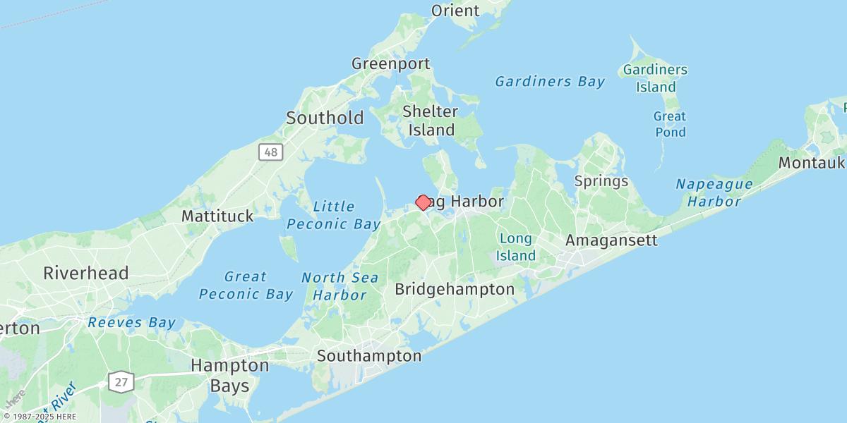 Map of Noyack Bay