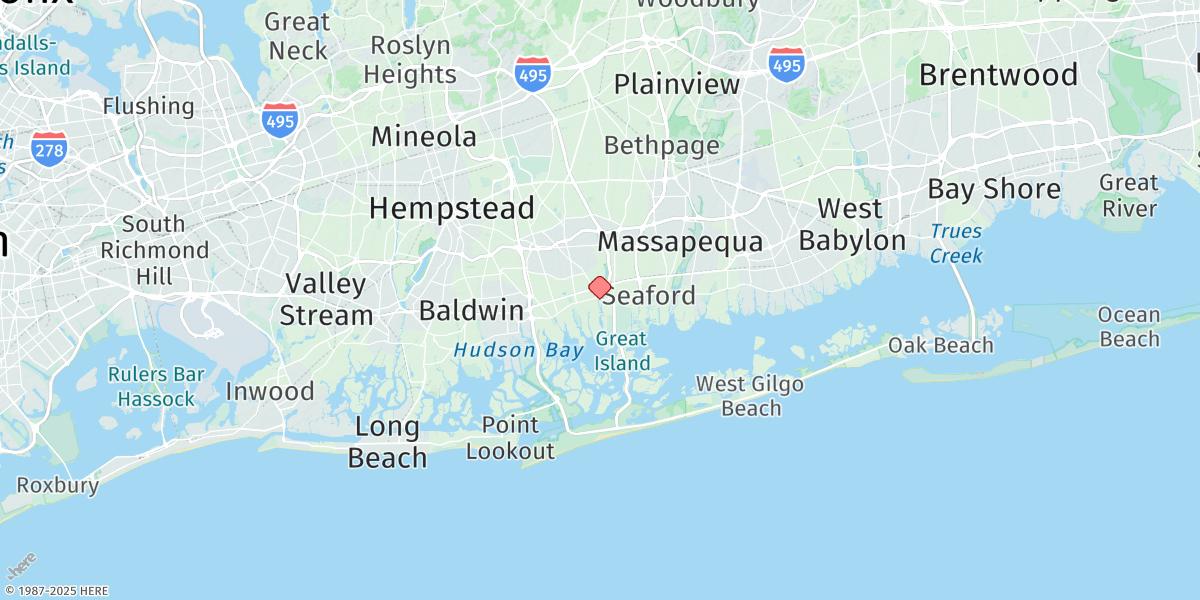 Map of Bellmore, Bellmore Creek