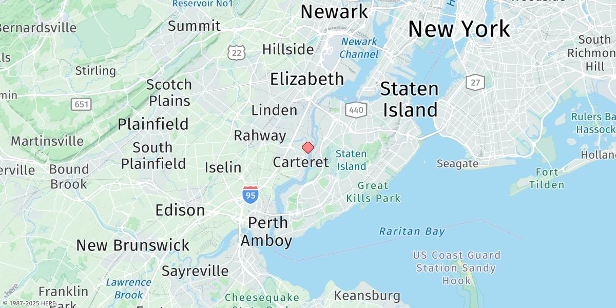 Map of Carteret