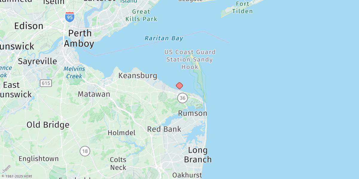 Map of Atlantic Highlands