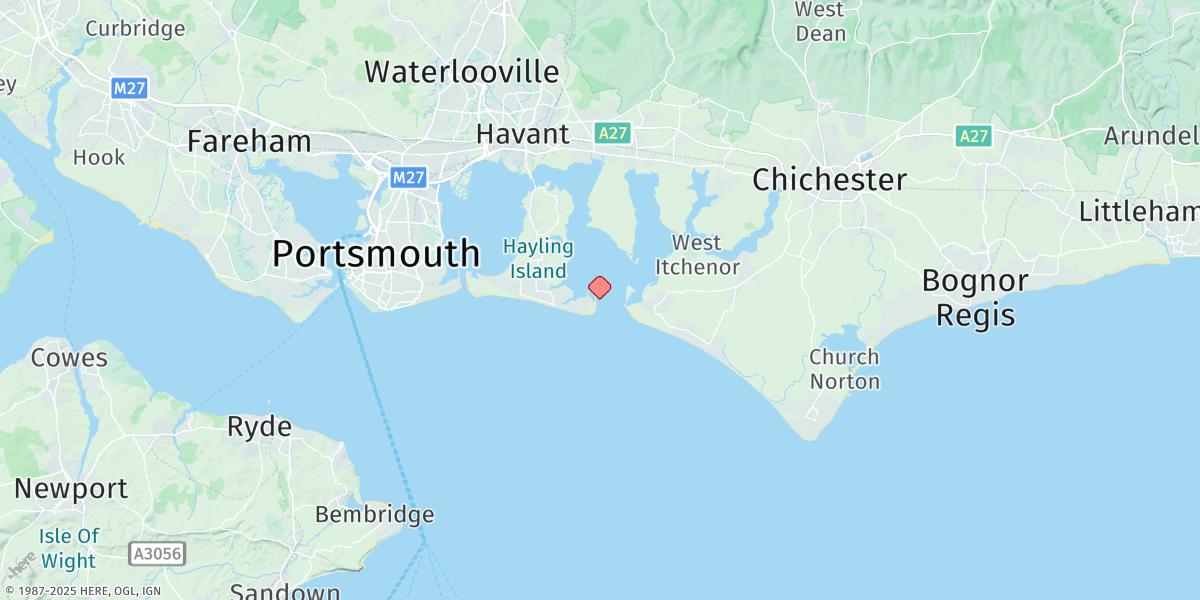Map of Chichester Harbour (Entrance)