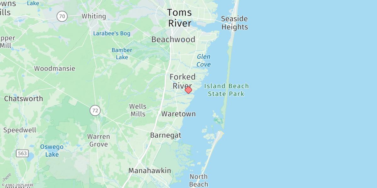 Map of Forked River