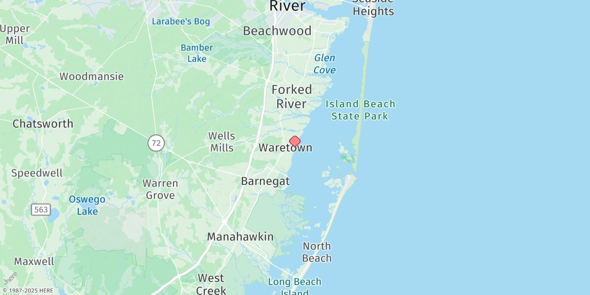 Map of Waretown