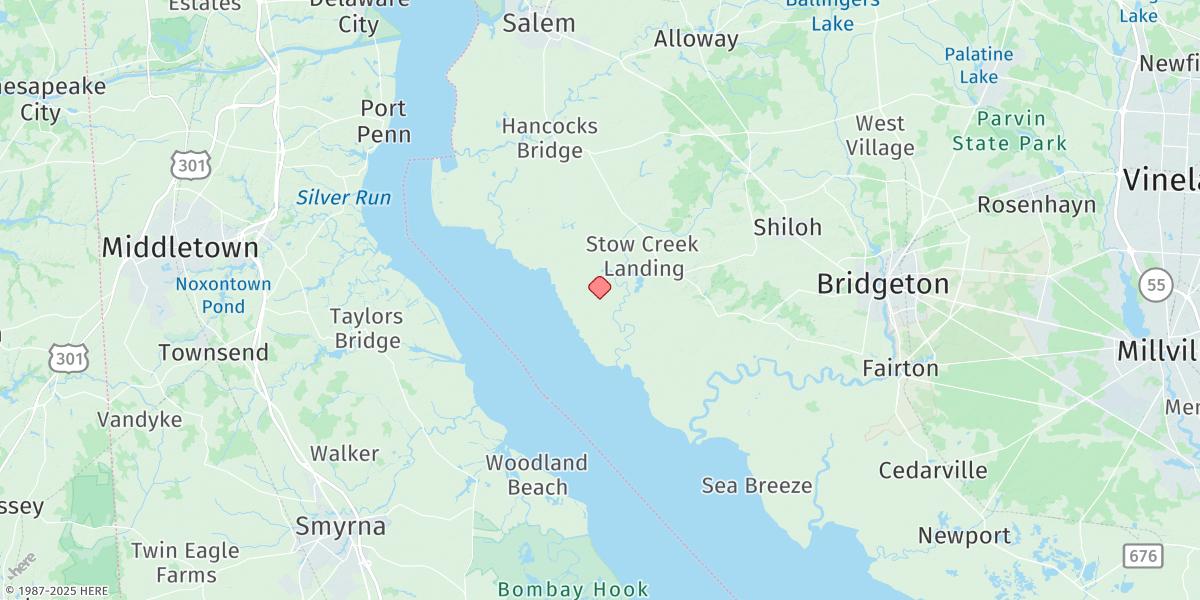 Map of Pine Island, Malapartis Creek, N.j.